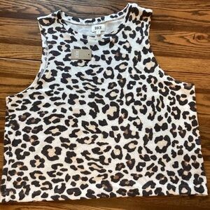 BKE Leopard Print Sleeveless Tank Top